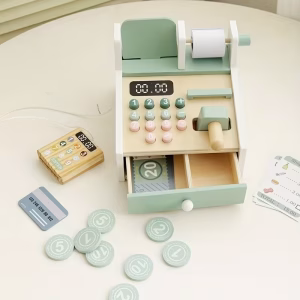 Wooden Toy Cash Register